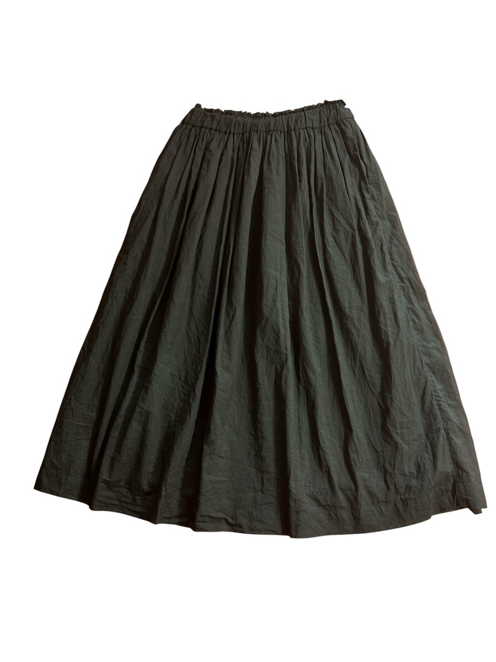 J. Crew Black Pull-on 100% cotton voile midi skirt size XS